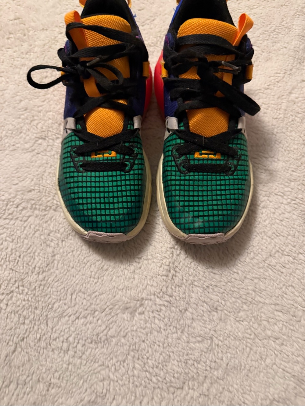 Nike Kids Colorblock Sneakers - Green/Orange/Blue/Purple
